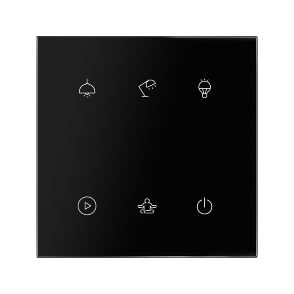 6-kanálový dotykový ovládač GSB3-60/SB, čierny