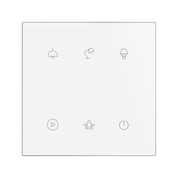 6-kanálový dotykový ovládač GSB3-60/SW, biely