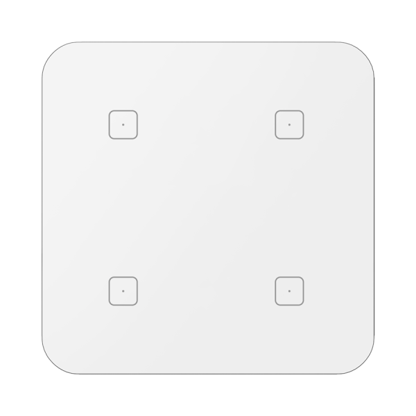 4-kanálový dotykový ovládač GSB3-240/W, biely