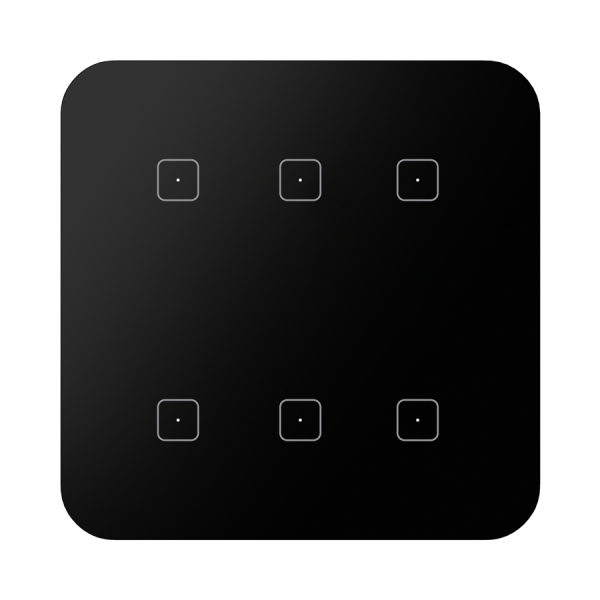 6-kanálový dotykový ovládač GSB3-260/B, čierny