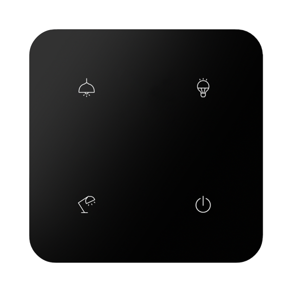 4-kanálový dotykový ovládač GSB3-240/SB, čierny