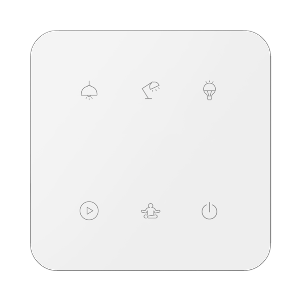 6-kanálový dotykový ovládač GSB3-260/SW, biely