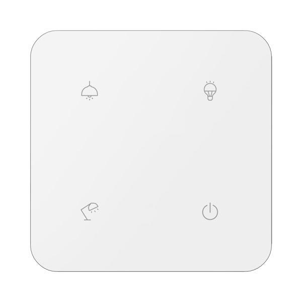 4-kanálový dotykový ovládač GSB3-240/SWP, biely, senzor priblíženia