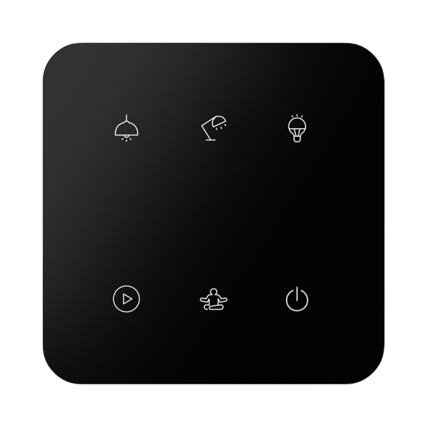 6-kanálový dotykový ovládač GSB3-260/SBP, čierny, senzor priblíženia