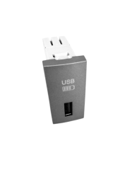 45383 SGR: USB zsuvka, typ A, 1-modul, grafit