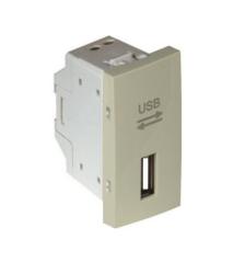 45383 SMF: USB zsuvka, typ A, 1-modul, slon. kos