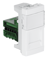 45975 SBR: Modul QUADRO 45 1xRJ45 Cat. 5e UTP, biela