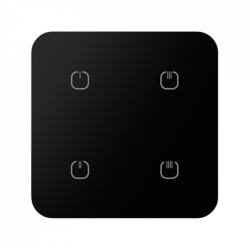 Dotykov sklenen ovlda RFGB-240/B - BLACK ROUND