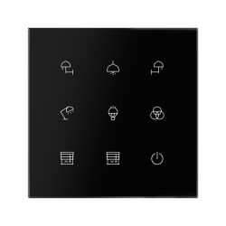 9-kan�lov� dotykov� ovl�da� GSB3-90/SBP, �ierny, senzor pribl�enia