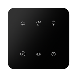 6-kan�lov� dotykov� ovl�da� GSB3-260/SB, �ierny