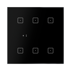 Bezdr�tov� dotykov� sklenen� ovl�da� RFSW-62/B/230V, �ierna